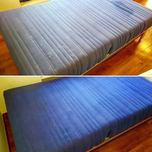 Kids' bed cleaning before and after